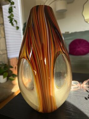 Hand blown Glads vaseVase